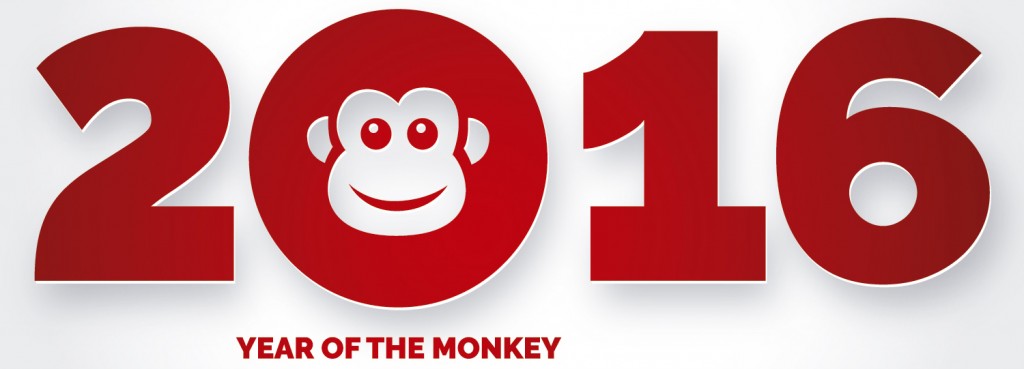 2016 - The Year of Fire Monkey - Red Colour of 2016